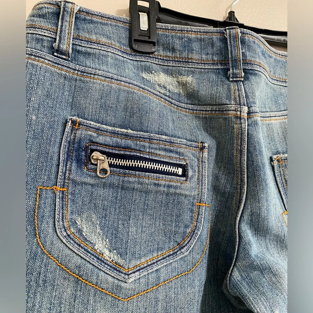 Vintage Mossimo Y2K Flare Leg Jeans Size 9 - Picture 5 of 5